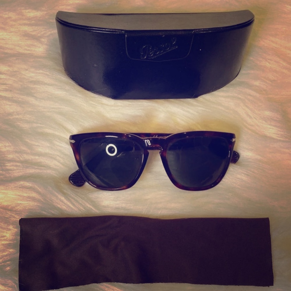 Persol dark brown tortoise shell sunglasses